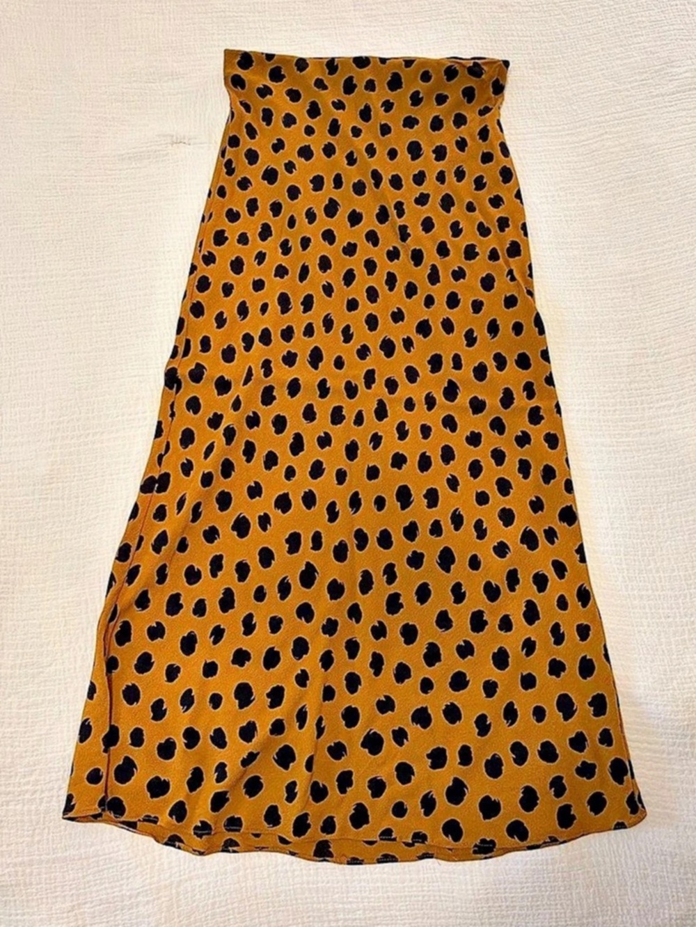 Madewell Midi Spotted Slip Skirt